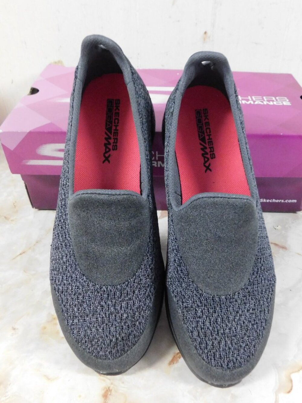 Skechers Black Charcoal Go Walk 4 Pursuit Walking Shoe New sz 7